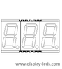 Pantalla SMD de 7 segmentos y tres dígitos de 0,56 pulgadas