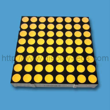 Matriz de puntos LED 8x8 de 2 pulgadas en amarillo