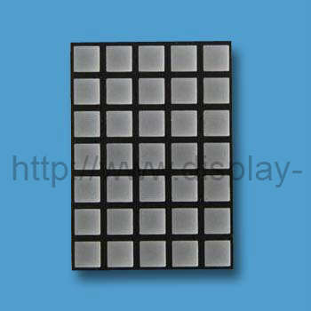 Matriz de puntos cuadrados LED 5x7 de 2 pulgadas